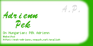 adrienn pek business card